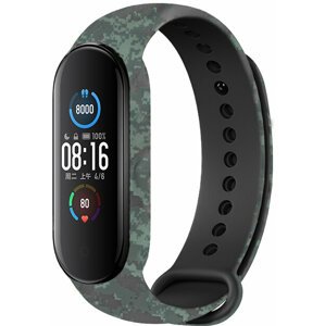 RhinoTech řemínek pro Xiaomi Mi band 6, maskáčová šedo-zelená - RTACC151