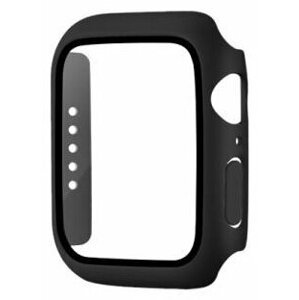 COTEetCI polykarbonátové pouzdro s ochranou displeje pro Apple Watch 7 45mm, černá - 25003-BK