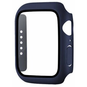 COTEetCI polykarbonátové pouzdro s ochranou displeje pro Apple Watch 7 45mm, modrá - 25003-BL