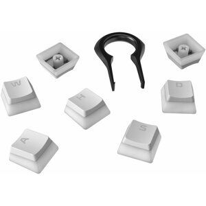 HyperX vyměnitelné klávesy Pudding PBT, 104 kláves, bílé, US - 4P5P5AA#ABA