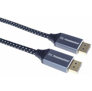 PremiumCord kabel DisplayPort 1.4, kovové a zlacené konektory, 3m - kport10-03