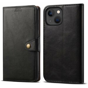 Lenuo Leather flipové pouzdro pro Apple iPhone 13 Mini, černá - 348117