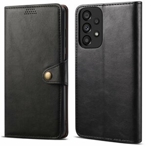 Lenuo Leather flipové pouzdro pro Samsung Galaxy A33 5G, černá - 348270