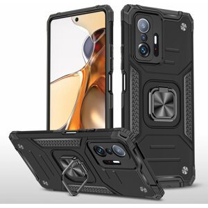 Lenuo Union Armor zadní kryt pro Xiaomi 11T/11T Pro, černá - 348250