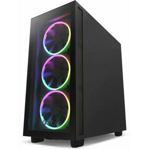 NZXT H7 Elite, 4x120mm (3xRGB), USB-C, okno, černá - CM-H71EB-01