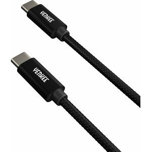 YENKEE kabel YCU C02 BK USB-C, 60W, 0.2m, černá - 35055948