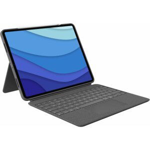 Logitech ochranný kryt s klávesnicí Combo Touch pro Apple iPad Pro 12.9" (5. generace), CZ, šedá - 920-010214*CZ