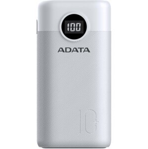 ADATA powerbanka P10000QCD, 10000mAh, bílá - AP10000QCD-DGT-CWH