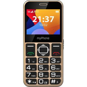 myPhone HALO 3, Gold + stojánek - TELMYSHALO3GO