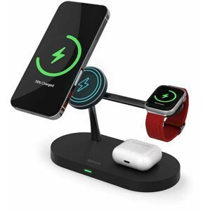 EPICO 3in1 bezdrátová nabíječka s podporou uchycení MagSafe pro iPhone, AirPods a Apple Watch - 9915101300208