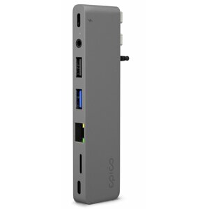 EPICO Hub Pro III s rozhraním USB-C pro notebooky, vesmírně šedá - 9915111900080