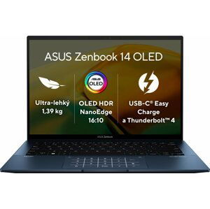 ASUS Zenbook 14 OLED (UX3402, 12th Gen Intel), modrá - UX3402ZA-OLED256W