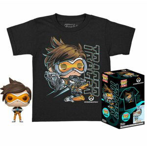 Tričko Overwatch - Tracer + figurka Funko Pocket POP! (S) - 0889698634632