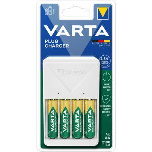 VARTA nabíječka PLUG CHARGER 57657 BLI 1 + 4x AA 2100 mAh - 57657101451