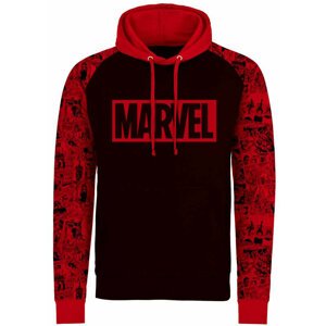 Mikina Marvel - Logo and Pattern (M) - 05056463476291