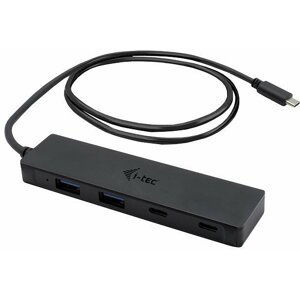 i-tec HUB 2x USB 3.0 + 2x USB-C + 85cm USB-C kabel - C31HUBMETAL2A2C85