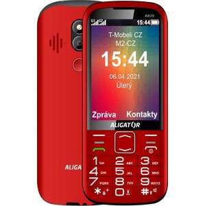 Aligator A835 Senior, Red + stolní nabíječka - A835R