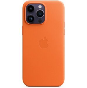Apple kožený kryt s MagSafe pro iPhone 14 Pro Max, oranžová - MPPR3ZM/A