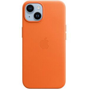 Apple kožený kryt s MagSafe pro iPhone 14, oranžová - MPP83ZM/A