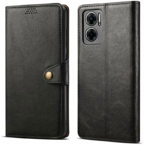 Lenuo Leather flipové pouzdro pro Xiaomi Redmi 10 5G, černá - 348314