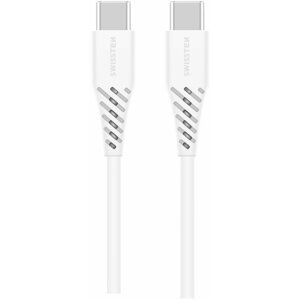 SWISSTEN datový kabel USB-C - USB-C, PD 100W (5A), 2.5m, bílá - 71506530