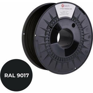 C-TECH PREMIUM LINE tisková struna (filament), ASA, 1,75mm, 1kg, dopravní černá - 3DF-P-ASA1.75-9017