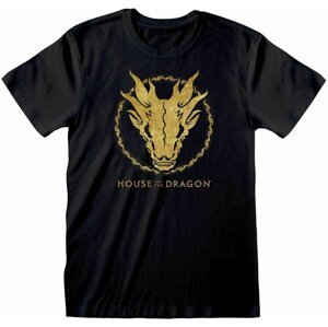Tričko House of the Dragon - Gold Ink Skull (XXL) - HOD04409TSB2X