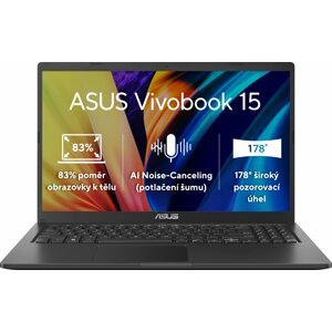 ASUS VivoBook 15 (X1500, 11th gen Intel), černá - X1500EA-BQ2628W