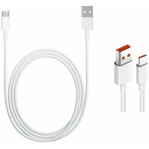 Xiaomi nabíjecí kabel USB-A - USB-C, 6A, 120W, bílá - 40032