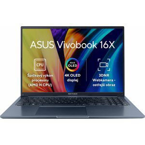 ASUS Vivobook 16X OLED (M1603, AMD Ryzen 5000 series), modrá - M1603QA-L2116W