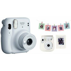 Fujifilm Instax MINI 11, bílá + MINI 11 ACC kit, bílá - FTINFTVA2207