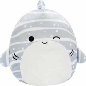 Plyšák Squishmallows Žralok s třpitivým bříškem - Sachie, 30 cm - SQJW22-12SH-13