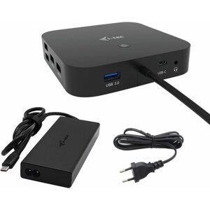 i-tec dokovací stanice USB-C, 3x Display, LAN, PD 100W + i-tec Universal Charger 112 W - C31TRI4KDPDPRO100