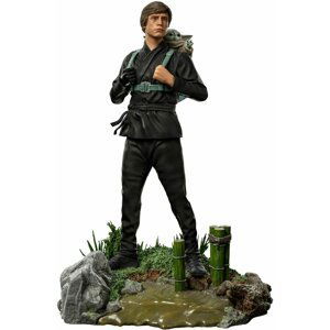 Figurka Iron Studios Star Wars Book of Boba Fett - Luke Skywalker and Grogu Training Art Scale 1/10 - 105411