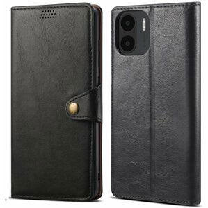 Lenuo Leather flipové pouzdro pro Xiaomi Redmi A1, černá - 348366