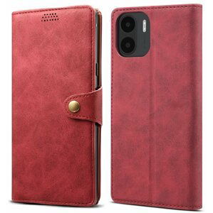 Lenuo Leather flipové pouzdro pro Xiaomi Redmi A1, červená - 348367