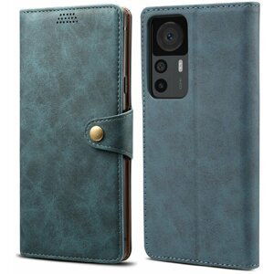 Lenuo Leather flipové pouzdro pro Xiaomi 12T/12T Pro, modrá - 348371