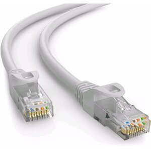 C-TECH kabel UTP, Cat6e, 0.25m, šedá - CB-PP6-025