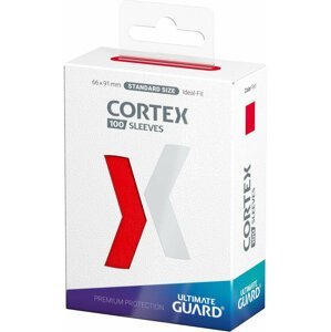 Ochranné obaly na karty Ultimate Guard - Cortex Sleeves Standard Size, červená, 100 ks (66x91) - 04056133018319