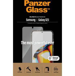 PanzerGlass ochranné sklo pro Samsung Galaxy S23, celolepené s funkčním otiskem prstů - 7322