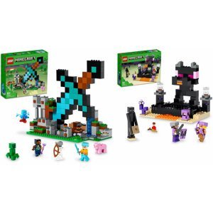 Extra výhodný balíček LEGO® Minecraft 21244 Rytířská základna a 21242 Aréna v Endu - 21244/21242