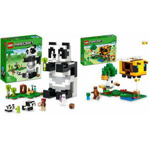 Extra výhodný balíček LEGO® Minecraft 21245 Pandí útočiště a 21241 Včelí domek - 21245/21241