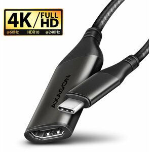 AXAGON RVC-HI2M, USB-C -> HDMI 2.0a redukce / adaptér, 4K/60Hz HDR10 - RVC-HI2M