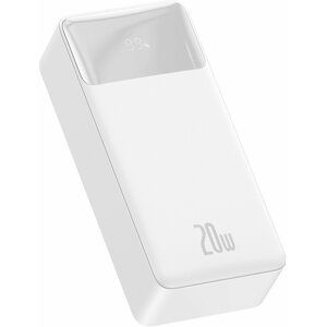 Baseus powerbanka s digitálním displejem Bipow, 30000mAh, 20W, bílá - PPBD050402