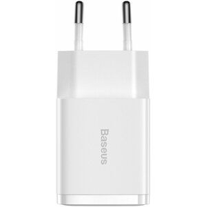 Baseus síťová nabíječka, 2xUSB-A, 10.5W, bílá - CCXJ010202