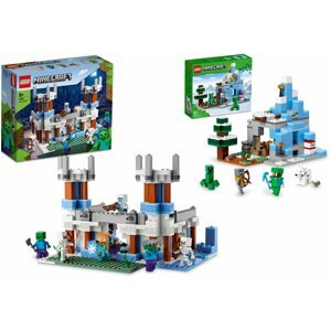 Extra výhodný balíček LEGO® Minecraft 21186 Ledový zámek a 21243 Ledové hory - 21186/363107