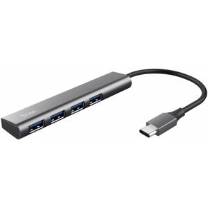 TRUST USB-C hub Halyx, 4xUSB 3.2 Gen 1, stříbrná - 24948