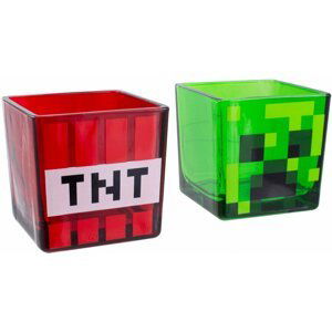 Sklenice Minecraft - Creeper, set 2ks - PP8026MCF