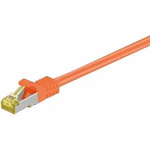 MicroConnect patch kabel S/FTP, RJ45, Cat7, 25m, oranžová - SFTP725O