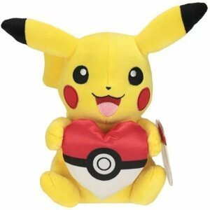 Plyšák Pokémon - Pikachu With Poke Ball Heart - 0889933977937